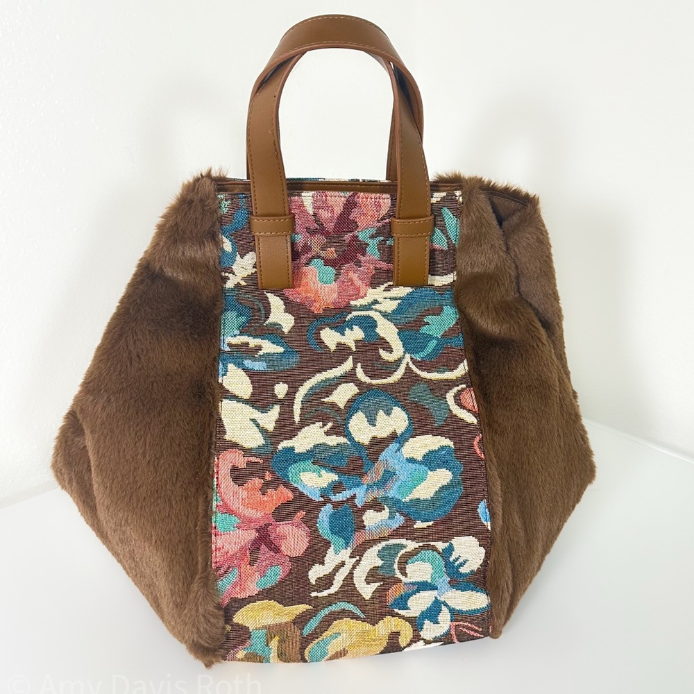 Anthropologie Two Tone Satchel NWT - Picture 12 of 13